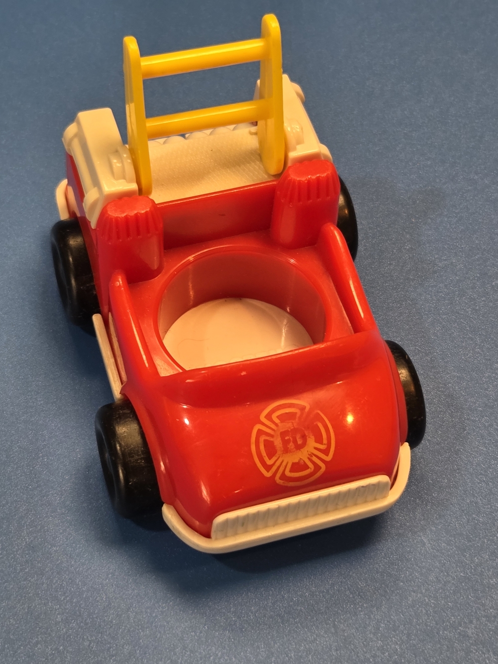 Red Kids Fire Rescue Truck Toy with Yellow Ladder